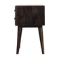 Modern Solid Wood Bedside in Ash Black