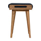 Tray Style Footstool in Teal Velvet