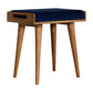 Tray Style Footstool in Royal Blue Velvet