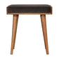 Tray Style Grey Footstool in Grey Velvet