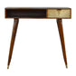 Writing Desk with Carved Gold Sunrise Detail