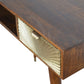 Writing Desk with Carved Gold Sunrise Detail
