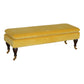 Chester Mustard Velvet Bench with Castor Legs