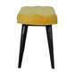 Nordic Mustard Velvet Deep Button Bench