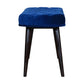 Nordic Royal Blue Velvet Deep Button Bench