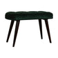 Nordic Emerald Velvet Deep Button Bench