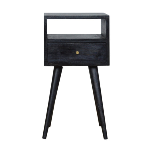 Petite Bedside in Ash Black Finish