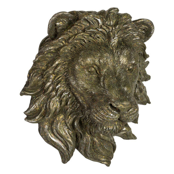 Bronze Wall Mounted Lion Head