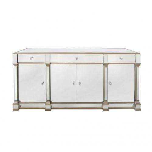 Glam Champagne Mirrored Sideboard