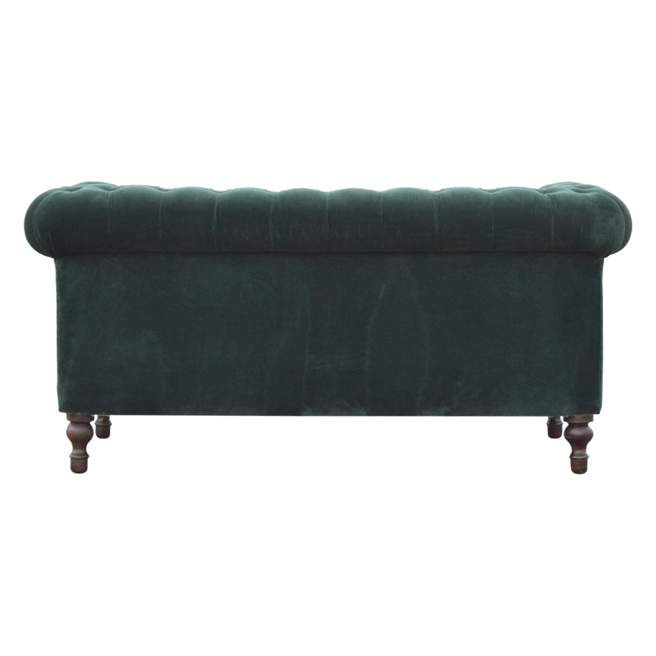 Chesterfield Emerald Green Velvet Loveseat