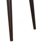Gallery Back Nordic Walnut Writing Desk with 3 Drawers