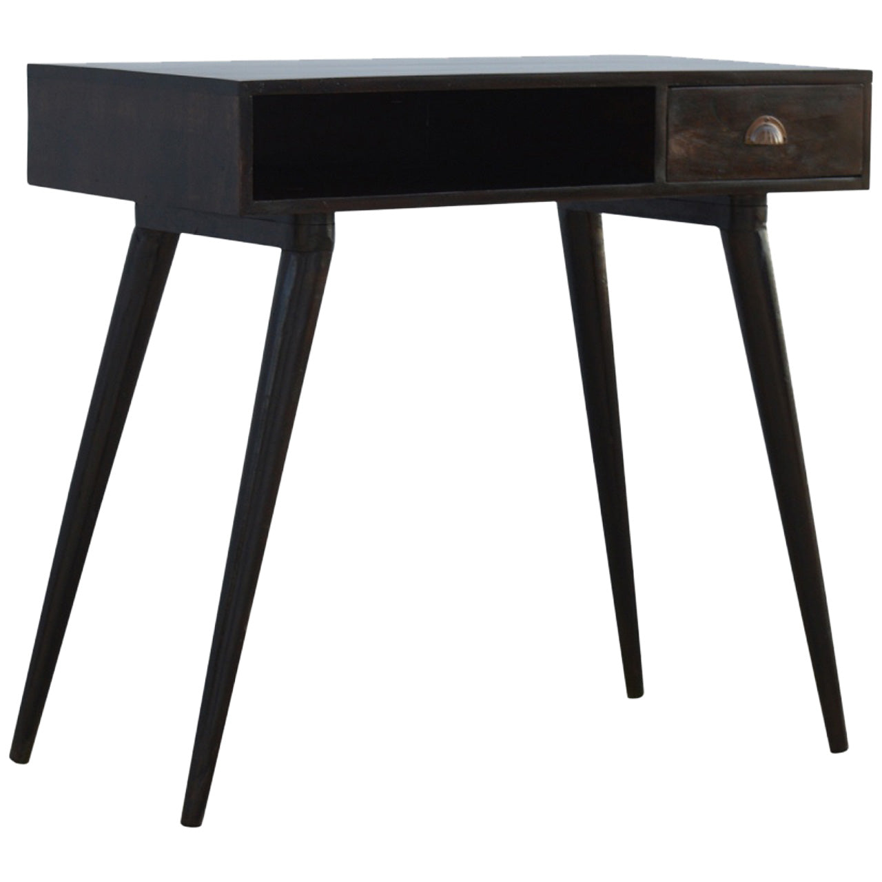 Nordic Walnut Writing Desk with 1 Drawer
