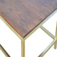 Rectangular Coffee Table with Gold Base