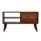 Geometric Brass Inlay Media Unit