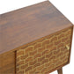 Gold Art Pattern Chestnut Cabinet