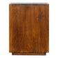 Chestnut Bedside with Gold Bar