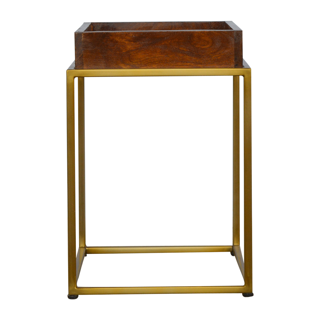 Butler Tray Table with Gold Base