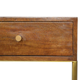 Butler Tray Table with Gold Base