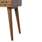 Gold Art Pattern Bedside with 1 Drawer