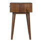 Gold Art Pattern Bedside with 1 Drawer
