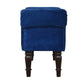 Classic Bench with Turned Feet in Royal Blue Velvet
