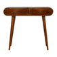 Curved Edge Chestnut Console Table
