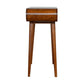 Curved Edge Chestnut Console Table