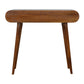 Curved Edge Chestnut Console Table