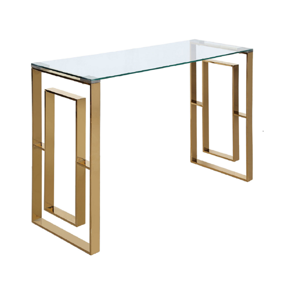 Lania Gold Console Table