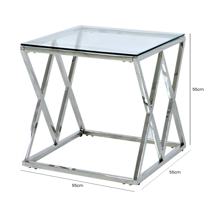 Imperial Silver End Table