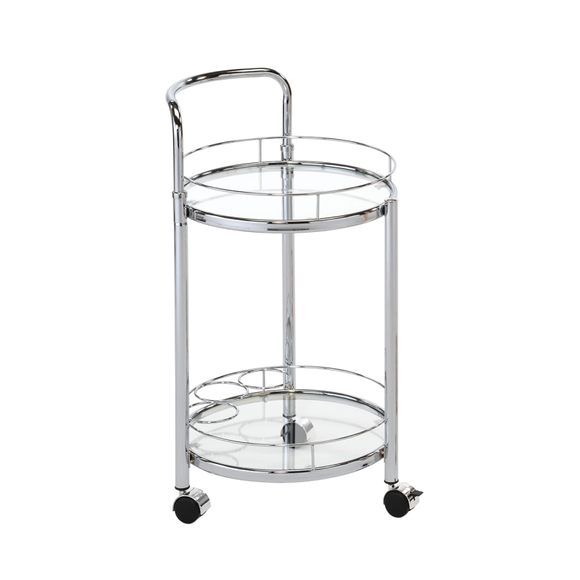 Henry Chrome Metal and Clear Trolley