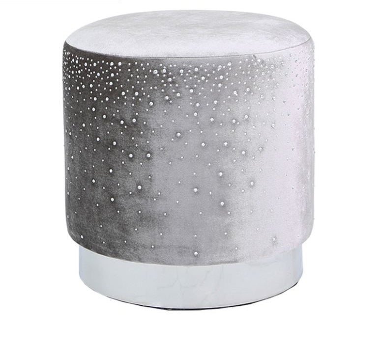 Kent Round Stool with Sparkle Pattern *(Available in various colours)