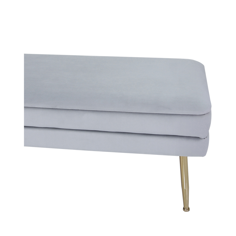 Troy Grey Storage Ottomans