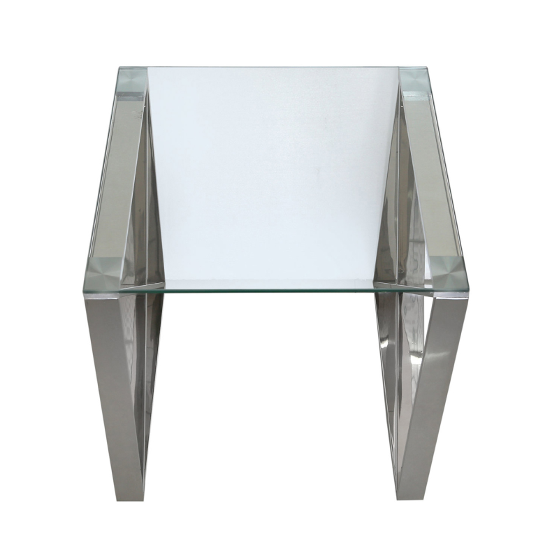 Zen Stainless Steel End Table
