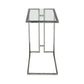 Henry C-shaped Silver  Sofa Table
