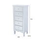 Vienna Silver Trim 5 Drawer Tallboy