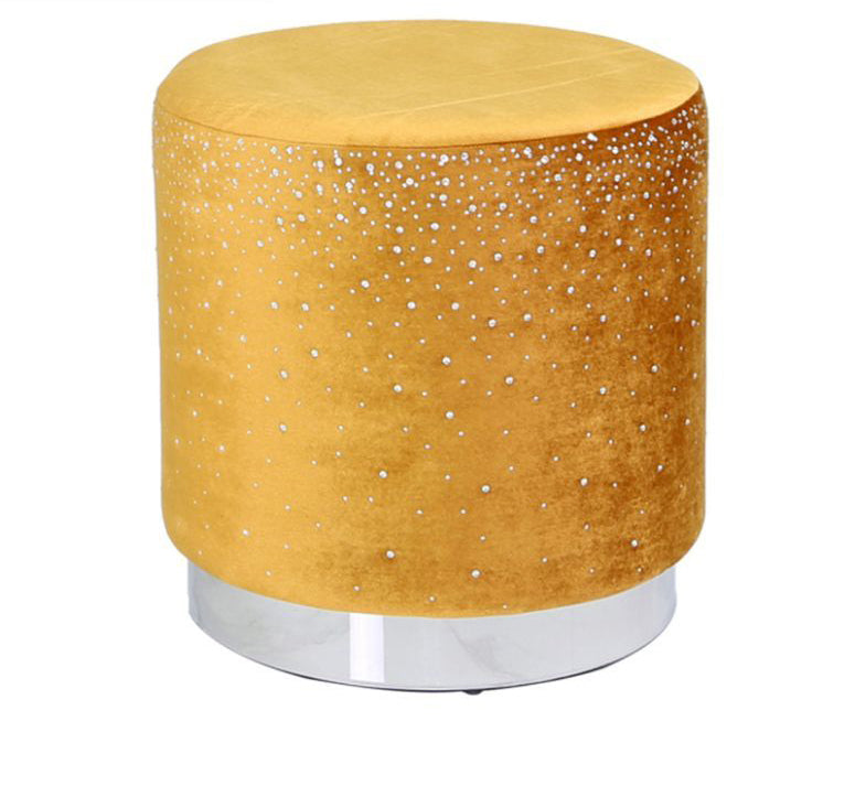Kent Round Stool with Sparkle Pattern *(Available in various colours)