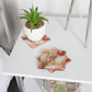 Charly White and Chrome Bedside Table