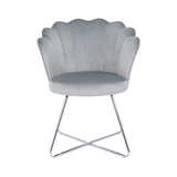Grey Shell Back Dining Chair