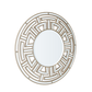 Glam Champagne Round Wall Mirror