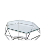 Hexagon Silver Coffee Table