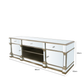 Glam Large Champagne Mirrored Media Unit