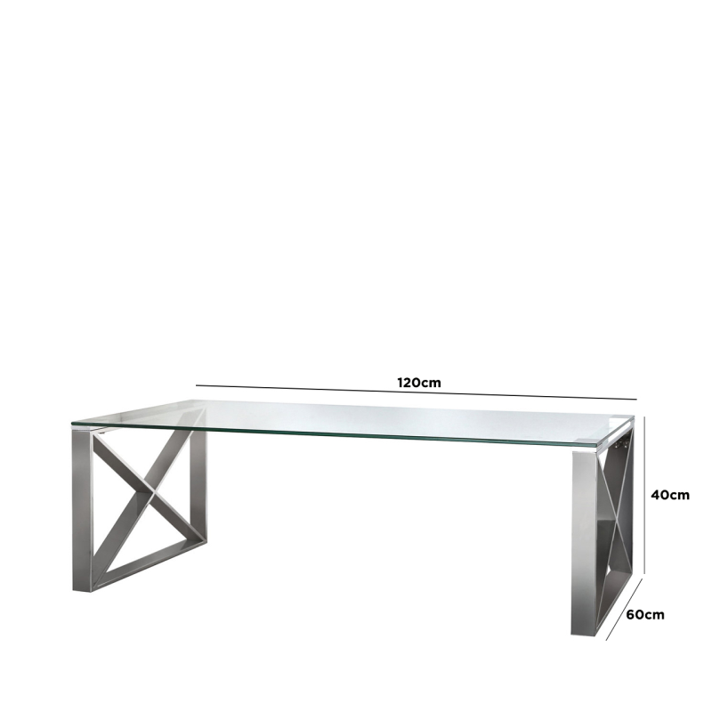 Zen Stainless Steel Coffee Table