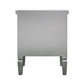 Vienna Silver Trim Bedside Table