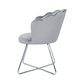 Grey Shell Back Dining Chair