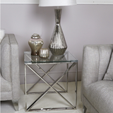 Zen Stainless Steel End Table