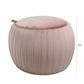 Tate Blush Pink Round Storage Stool