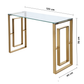 Lania Gold Console Table