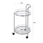 Henry Chrome Metal and Clear Trolley