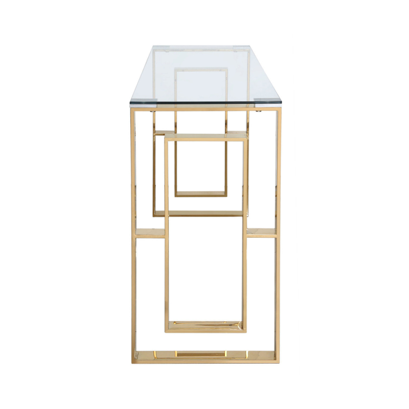 Lania Gold Console Table